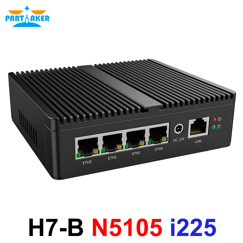 Pfsense Firewall Router 2.5G 4 I226 - Partaker 11th Gen Celeron N5105 Mềm