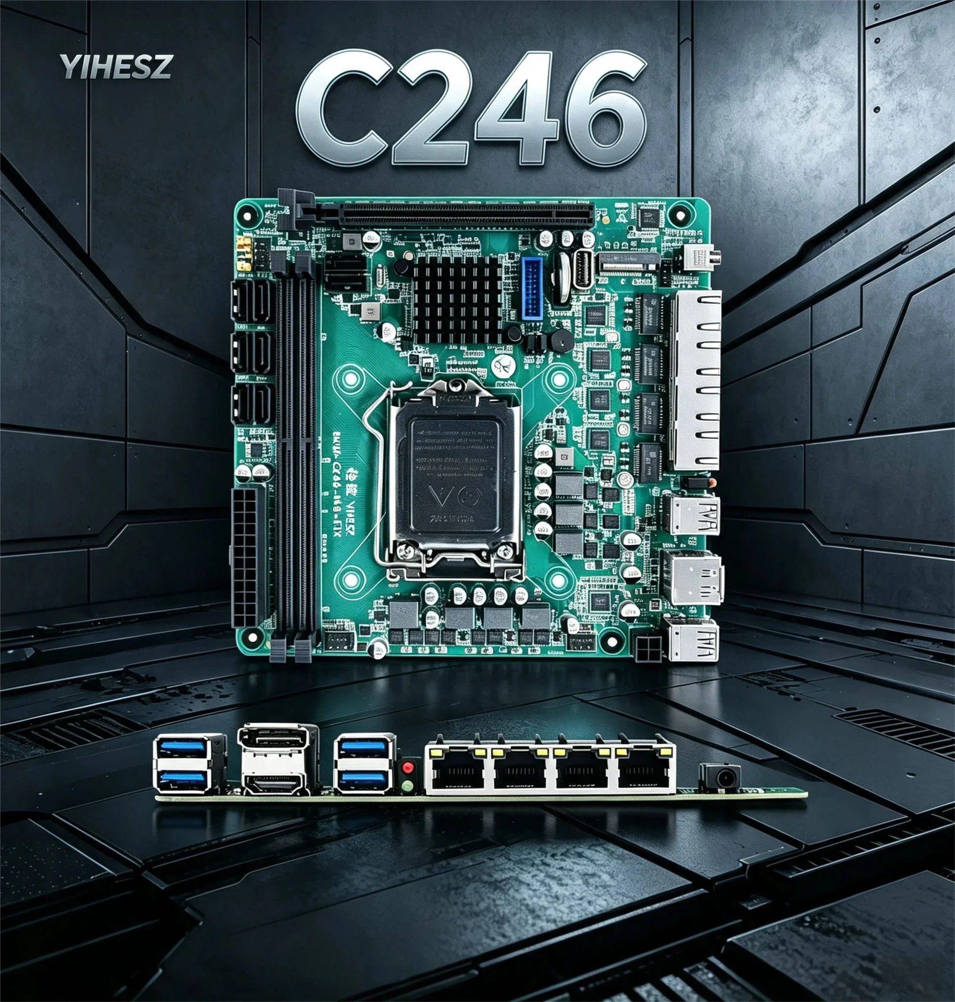 C246 ITX NAS Motherboard Suppo - đánh giá và giá Nas Motherboard 8 Sata Mini Itx