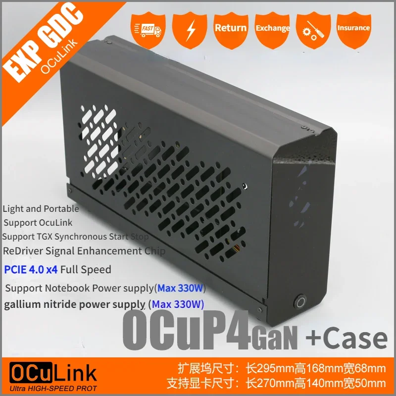 OCuP4GaN OCuLink GPU Dock Case - đánh giá và giá Oculink Egpu Mini Pc
