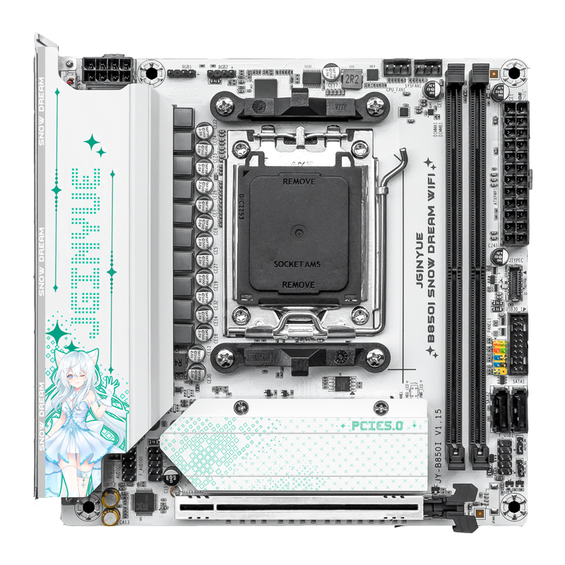 JGINYUE B850i Snow Dream WiFi  - đánh giá và giá Nas Motherboard 8 Sata Mini Itx
