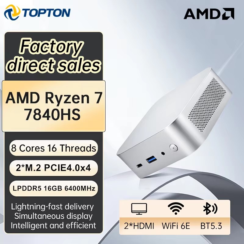Topton Portable Gaming Mini PC - đánh giá và giá Amd Ryzen 7 7840Hs Mini Pc