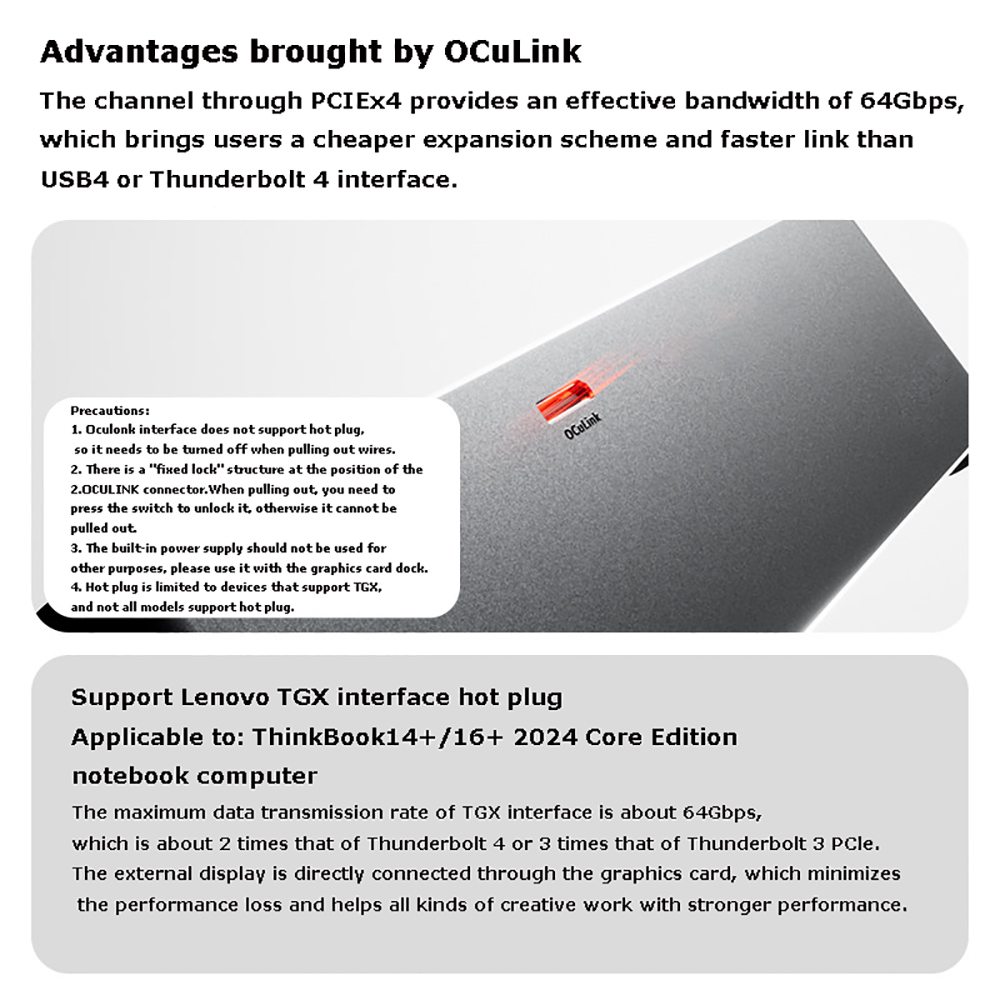 AG02/AG01 EGPU Dock with OCuLi - đánh giá và giá Oculink Egpu Mini Pc