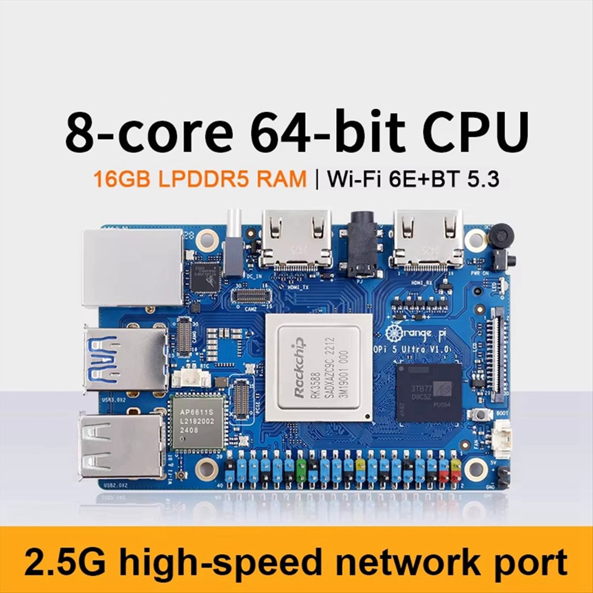 DT75BG For 5 Ultra Development - đánh giá và giá Rockchip Rk3588 Development Board